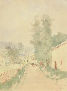 STAQUET Henry 1838-1906,Chemin de campagne,Hotel Des Ventes Mosan BE 2014-10-22