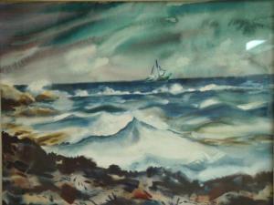 STARECK Edgar A 1917-1987,A beautiful seascape,I Gavel Auction US 2008-04-24