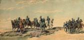 STARING Maurits 1840-1914,Military maneuvers in the dunes,1875,Christie's GB 2010-09-21