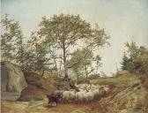 STARK Arthur James 1831-1902,Counting the sheep,1878,Christie's GB 2004-11-11