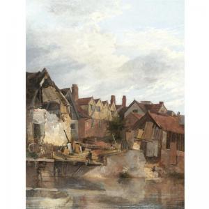 STARK James 1794-1859,OLD HOUSES BY THE WENSUM,Sotheby's GB 2008-06-05