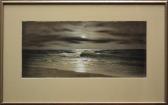 STARKEY george william 1899-1986,View of the Sea by Moonlight,Clars Auction Gallery US 2009-08-08