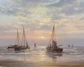 starndecker peter 1900-1900,Barges setting out at sunset,Christie's GB 2004-02-10