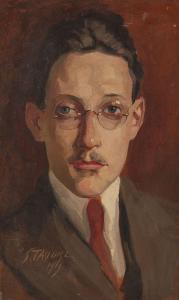STAUDIGL Franz 1885-1944,Portrait of a man,1919,Hargesheimer Kunstauktionen DE 2022-09-07