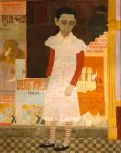 Stave George 1923,Untitled (Girl in a pink dress),Bonhams GB 2008-07-20
