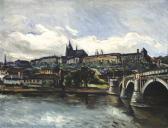 STAVINOHA Eduard 1903,Pohled na Hradčany odMánesova mostu,1941,Art Consulting CZ 2008-10-05