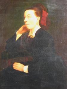 STEADMAN J.T 1800-1900,Woman with Red Ribbon in herHair,Litchfield US 2008-09-17