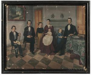 Stearns George Frederic 1826-1902,Portrait of the Isaac Stearns Family,Skinner US 2017-08-13