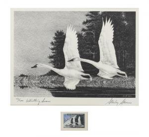 STEARNS Stanley 1926,Whistling Swans,1966,Hindman US 2014-06-06