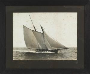 STEBBINS Nathaniel Livermore 1847-1912,Photograph of a two-masted schooner,Eldred's US 2016-10-15