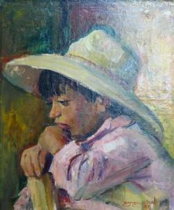 STEEL GEORGES 1923-2010,Portrait of a boy wearing a hat,1967,Criterion GB 2019-06-10
