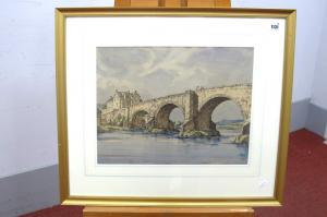 STEEL Kenneth 1906-1973,Old Bridge, Stirling,Sheffield Auction Gallery GB 2022-10-14