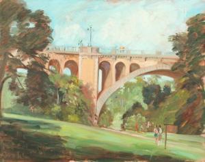 STEELE FAIRLAMB GUY 1932,VIEW OF KEY BRIDGE,Sloans & Kenyon US 2016-09-17