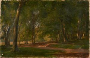 STEELE Theodore Clement 1847-1926,Cattle Meandering a Wooded Path,Skinner US 2023-05-24