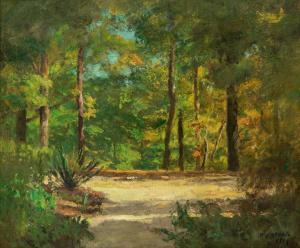 STEELE Theodore Clement 1847-1926,Forest Landscape,1918,Hindman US 2023-05-19