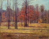 STEELE Theodore Clement 1847-1926,Indiana Landscape in Autumn,1924,Shannon's US 2018-04-26