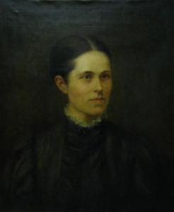 STEELE Theodore Clement 1847-1926,portrait of a young woman,1891,Wickliff & Associates US 2009-09-18