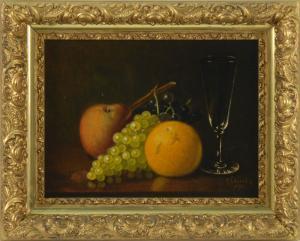 STEELE Thomas Sedgwick 1845-1903,Still life with fruit and a champagne flute,Eldred's US 2008-07-30