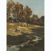 STEELINK Willem 1826-1913,SHEEP AND SHADOWS (GRAZING SHEEP),Waddington's CA 2023-02-02