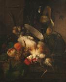 STEENBERGEN Albertus 1814-1900,a still-life of a chicken surrounded by fruit and ,Bonhams 2006-06-06