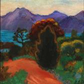 STEENSTRUP Sigrid 1905,Landscape.,Bruun Rasmussen DK 2011-09-12