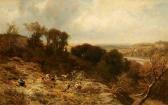 STEFFAN Arnold 1848-1882,Goatherd with animals in a wide landscape,Galerie Koller CH 2018-09-26