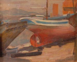 STEFFANINA Giuseppe,Barche in cantiere a Baia,1939,Antonina IT 2008-12-16