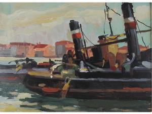 STEFFANUTTI UGO 1924-2004,Barche in porto,Sesart's IT 2019-08-19