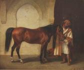 STEFFECK Carl Constantin 1818-1890,Araber mit Pferd,Von Zengen DE 2018-03-23