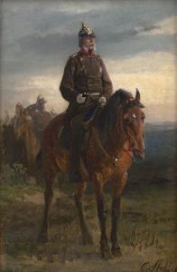 STEFFECK Carl Constantin 1818-1890,Kaiser Wilhelm I. zu Pferd,1871,Galerie Bassenge DE 2023-06-08