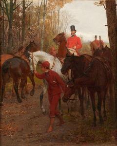STEFFECK Carl Constantin 1818-1890,Le cheval blanc,Horta BE 2021-12-06