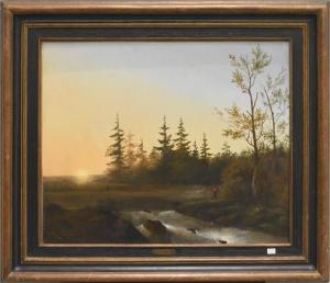 STEFFELAAR Cornelis 1797-1861,Le lever de soleil au milieu des forêts,Rops BE 2019-02-24