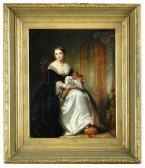 STEFFELAAR J,Portrait of a lady, believed to be Marie-Caroline ,Cheffins GB 2016-09-07