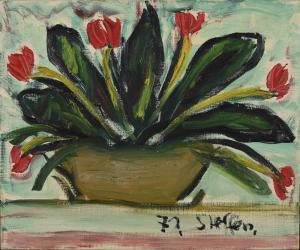 STEFFEN Walter Arnold 1924-1982,Untitled (Tulips),1971,Germann CH 2023-11-28