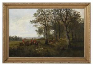 STEFFENS Louise 1841-1865,The Fox Hunt,New Orleans Auction US 2018-12-08