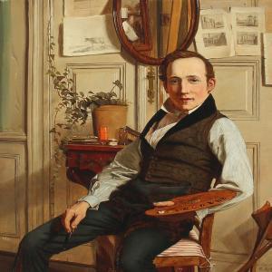 STEFFENSEN Povl 1866-1923,Portrait of Frederick Sadring,Bruun Rasmussen DK 2015-06-01