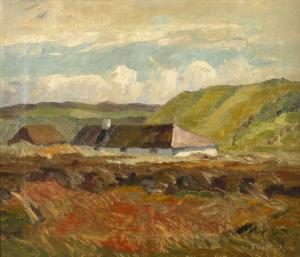 STEGLER Albert 1884-1945,Nordische Landschaft,1923,Mehlis DE 2020-02-27