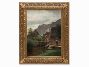 STEIN Heinrich 1847-1913,Village in the Rhön Mountains,1889,Auctionata DE 2017-01-16