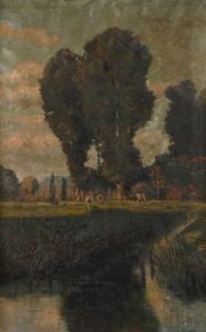 STEINBACH Gertrud 1871,Bukolische Landschaft,Mehlis DE 2020-11-17