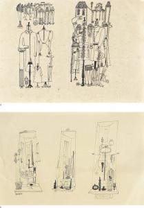 STEINBERG Saul 1914-1999,MANNEQUINS (TWO DRAWINGS),1939-41,Sotheby's GB 2018-06-20