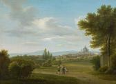 STEINBOCK Carl,View of the outskirts of Vienna with Church of St.,im Kinsky Auktionshaus 2020-12-15