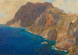 STEINER Leonhard 1836-1920,Italian coastline,Galerie Koller CH 2014-12-03