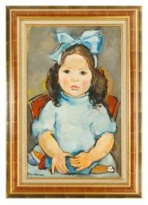 STEINER Lilly 1884-1961,Fillette à la poupée bleue,Millon & Associés FR 2021-11-18