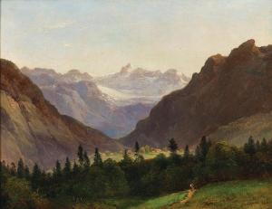 STEINFELD Franz II,A View of the Dachstein Massif from the Alpenhotel,Palais Dorotheum 2023-10-24