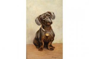 STEININGER Ferdinand 1882-1959,Hundeportrait,1944,Mehlis DE 2015-11-19