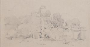 STEINLEN Marius 1826-1866,Château du Châtelard,1864,Dogny Auction CH 2019-03-12