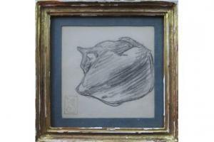STEINLEN Theophile Alexandre 1859-1923,Study of a cat,Lots Road Auctions GB 2015-06-28