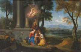STELLA ANTOINE BOUZONNET 1637-1682,Le mariage mystique de sainte Catherine,Joron-Derem FR 2021-11-09