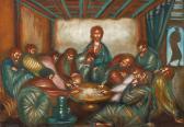 STELLETSKY Dimitri Semenovich,Das letzte Abendmahl Jesu mit segnender Geste,Mehlis 2016-08-25
