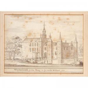 STELLINGWERF Jacobus 1667-1727,a view of castle westerbeek,Sotheby's GB 2002-11-05